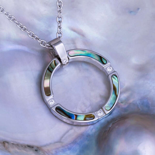 Campania Halskette Abalone & Silber