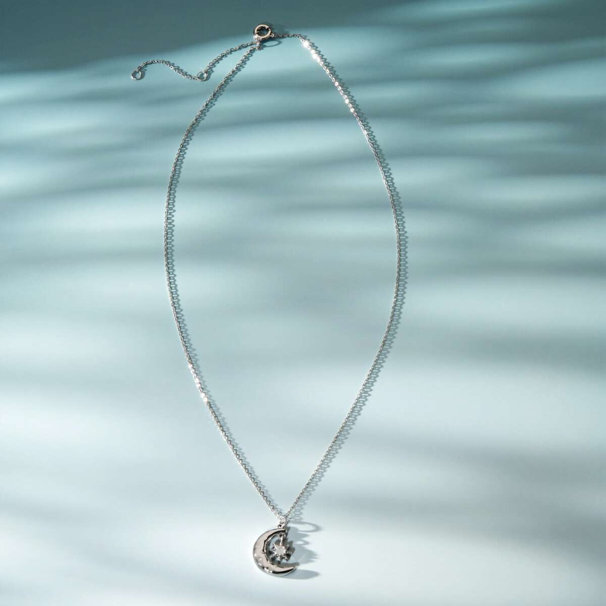 Newmoon Halskette Labradorit & Silber