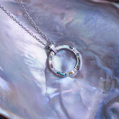 Campania Halskette Abalone & Silber