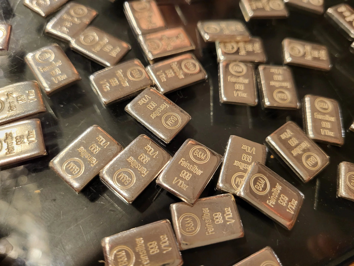 1/10 oz Silberbarren B&M