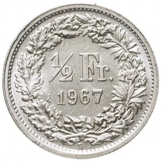 1/2 Franken 835er Silber