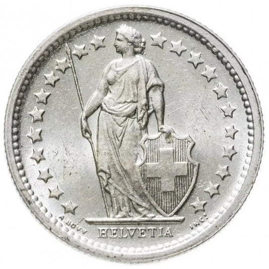 1/2 Franken 835er Silber