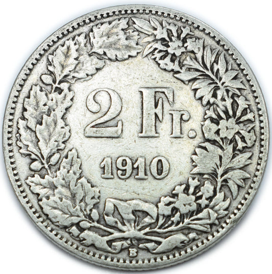 2 Franken Schweiz div. 835er Silber