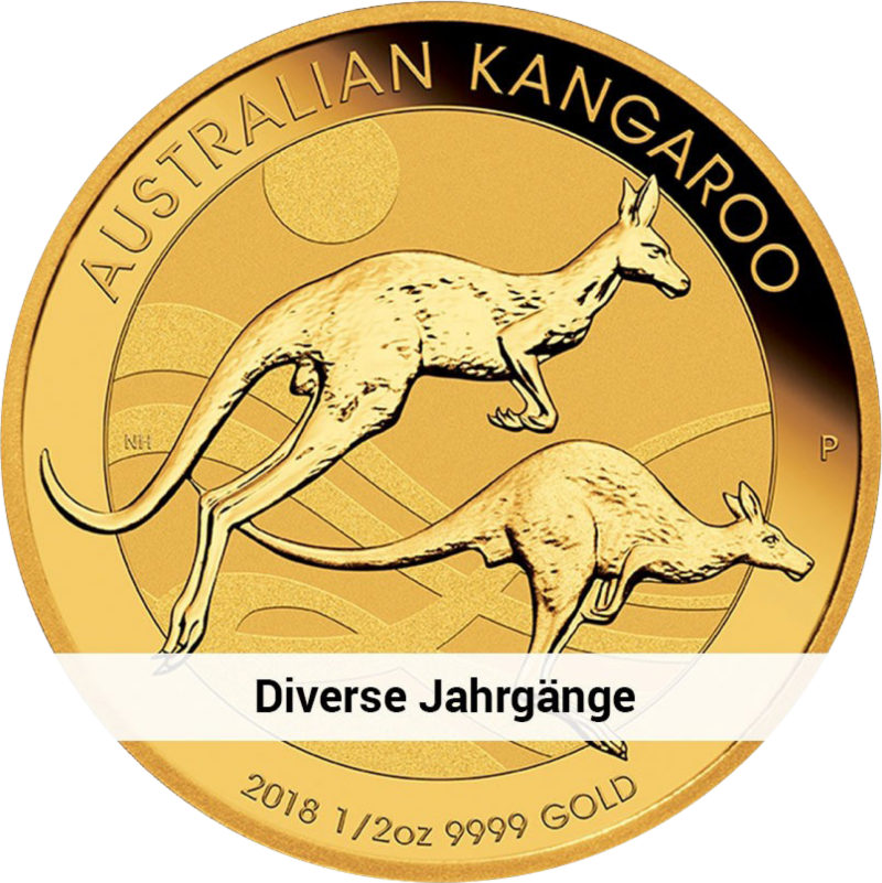 1/2 Unze Goldmünze Känguru Nugget (diverse Jahrgänge)