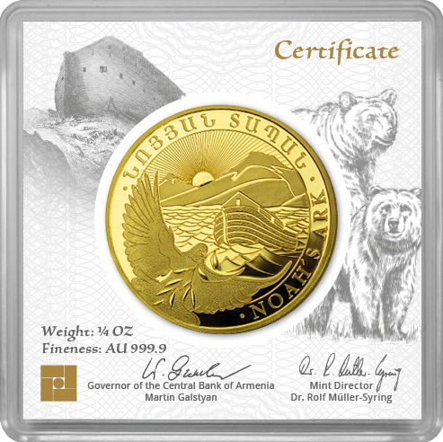 1/4 Unze Gold Arche Noah 2025 (Auflage: 25.000)